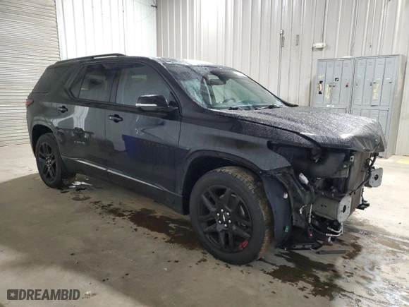 2019 Chevrolet Traverse Premier with VIN 1GNEVKKW1KJ233314, listed as a Copart auction lot 44336925 with 122,301 mi miles and Salvage Title. Bid and sale history available at carsss.com. Image 4.