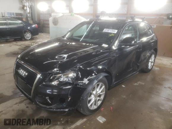 2010 Audi Q5 Premium with VIN WA1CKAFP1AA083459, listed as a Copart auction lot 81921344 with 130,582 mi miles and Salvage Title. Bid and sale history available at carsss.com. Image 1.
