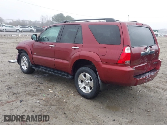 2008 Toyota 4Runner SR5 with VIN JTEZU14R78K004536, listed as a IAAI auction lot 41542110 with 219,297 mi miles. Bid and sale history available at carsss.com. Image 3.