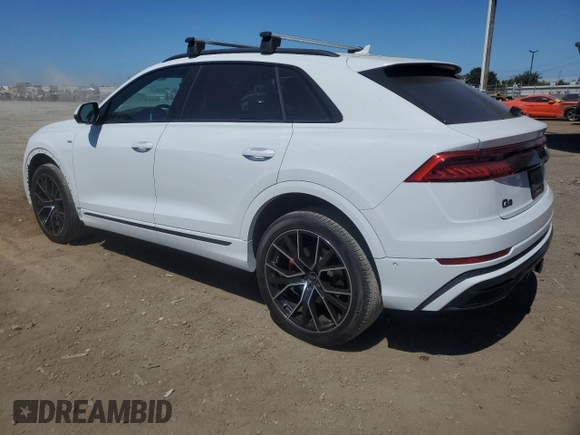 2023 Audi Q8 Premium Plus with VIN WA1EVBF12PD007113, listed as a Copart auction lot 67787744 with 20,482 mi miles and Salvage title. Bid and sale history available at DreamBid. Image 2.