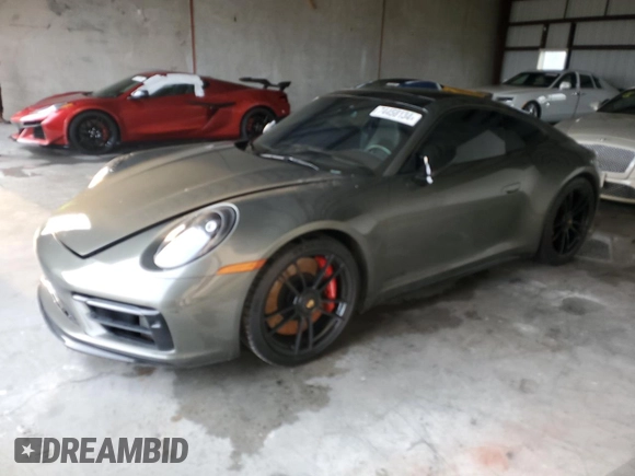 2023 Porsche 911 Carrera S with VIN WP0AB2A97PS220998, listed as a Copart auction lot 74458134 with 0 mi miles and Salvage Title. Bid and sale history available at carsss.com. Image 1.