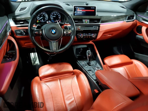 2020 BMW X2 xDrive28i with VIN WBXYJ1C03L5N94692, listed as a Copart auction lot 48140135 with 49,586 mi miles and Salvage Title. Bid and sale history available at carsss.com. Image 8.