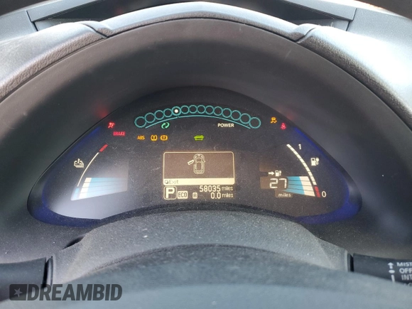 2016 Nissan LEAF S with VIN 1N4AZ0CP4GC302411, listed as a Copart auction lot 74170123 with 58,035 mi miles and . Bid and sale history available at DreamBid. Image 9.