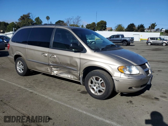 2002 Dodge Caravan EX with VIN 2B8GP74L72R693158, listed as a Copart auction lot 46673595 with 181,451 mi miles and Salvage Title. Bid and sale history available at carsss.com. Image 4.