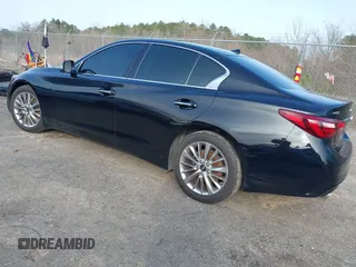2019 Infiniti Q50 3.0t LUXE with VIN JN1EV7APXKM541986, listed as a IAAI auction lot 41571394 with 37,304 mi miles. Bid and sale history available at carsss.com. Image 3.