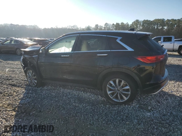 2022 Infiniti QX50 LUXE with VIN 3PCAJ5BA9NF122319, listed as a Copart auction lot 86087084 with 37,553 mi miles and Salvage Title. Bid and sale history available at carsss.com. Image 2.
