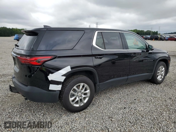 2023 Chevrolet Traverse LS with VIN 1GNERFKW6PJ108991, listed as a Copart auction lot 61252155 with 59,188 mi miles and Salvage title. Bid and sale history available at DreamBid. Image 3.
