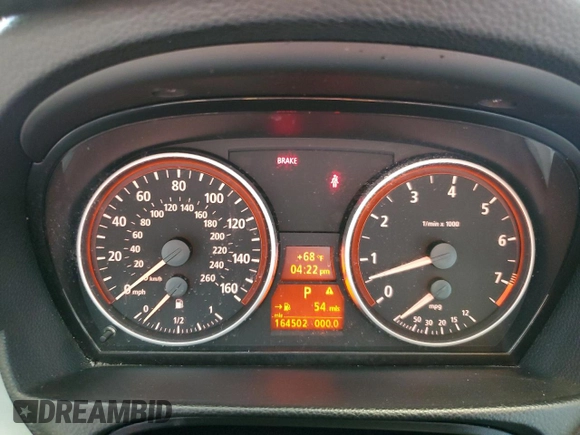 2006 BMW 3 Series 325i with VIN WBAVB13576KX40555, listed as a Copart auction lot 51932175 with 164,502 mi miles and Salvage Title. Bid and sale history available at carsss.com. Image 9.