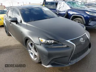 2015 Lexus IS 250 with VIN JTHBF1D29F5081857, listed as a IAAI auction lot 41561173 with 105,168 mi miles. Bid and sale history available at carsss.com. Image 1.