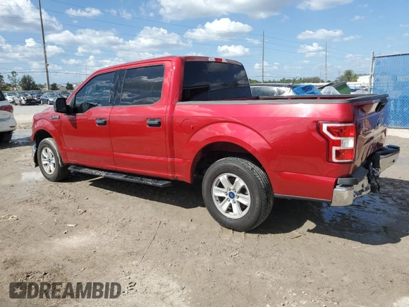 2020 Ford F-150 XL with VIN 1FTEW1CB9LKF33707, listed as a Copart auction lot 76889364 with 66,215 mi miles and Salvage Title. Bid and sale history available at carsss.com. Image 2.