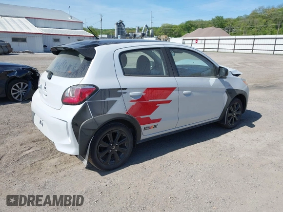 2023 Mitsubishi Mirage Black Edition with VIN ML32AWHJXPH004674, listed as a IAAI auction lot 42231841 with 19,978 mi miles and . Bid and sale history available at DreamBid. Image 4.