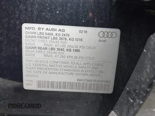 2018 Audi Q5 Prestige z VIN WA1CNAFY3J2141467, wystawiony jako IAAI lot #42268832 z przebiegiem 155 227 mil mil oraz . Historia ofert i sprzedaży dostępna na DreamBid. Obrazek 9.