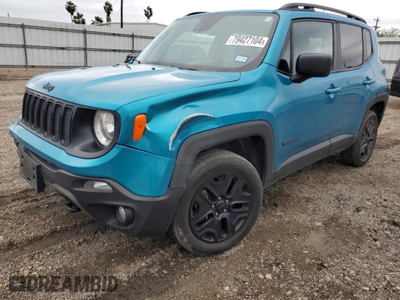 2021 Jeep Renegade Sport with VIN ZACNJDAB0MPM50805, listed as a Copart auction lot 79427104 with 71,311 mi miles and Salvage title. Bid and sale history available at DreamBid. Image 1.