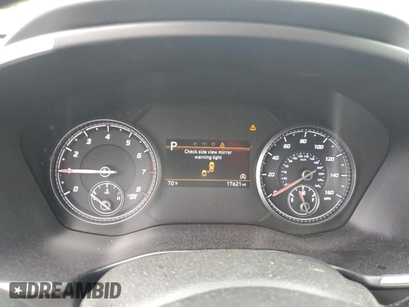 2022 Hyundai Santa Fe SEL with VIN 5NMS24AJ3NH409747, listed as a Copart auction lot 54400295 with 17,621 mi miles and Salvage Title. Bid and sale history available at DreamBid. Image 9.