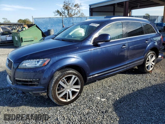 2013 Audi Q7 3.0L TDI Premium Plus with VIN WA1LMAFEXDD014975, listed as a Copart auction lot 83633844 with 51,047 mi miles and Salvage Title. Bid and sale history available at carsss.com. Image 1.