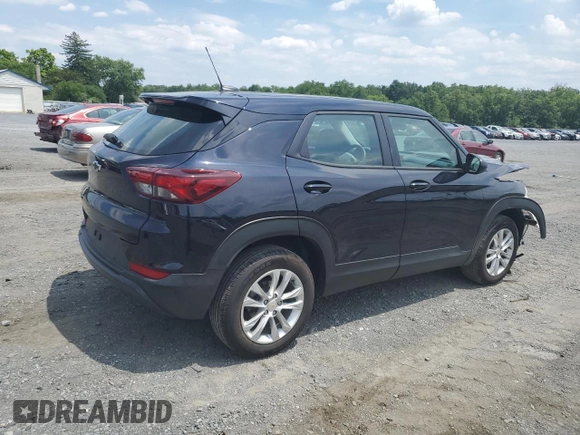 2021 Chevrolet TrailBlazer LS with VIN KL79MNSL6MB109845, listed as a Copart auction lot 61617344 with 58,750 mi miles and Salvage Title. Bid and sale history available at DreamBid. Image 3.