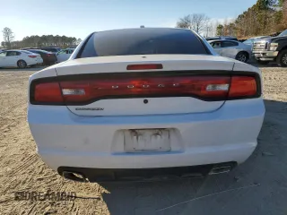 2012 Dodge Charger Police with VIN 2C3CDXAG9CH280480, listed as a Copart auction lot 87419724 with 135,677 mi miles and Salvage Title. Bid and sale history available at carsss.com. Image 6.