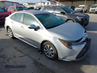 2025 Toyota Corolla LE with VIN 5YFB4MDE0SP235047, listed as a IAAI auction lot 41857041 with 6,980 mi miles. Bid and sale history available at carsss.com. Image 1.