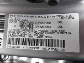 2019 Toyota Tacoma 4WD SR with VIN 3TMGZ5AN7KM287140, listed as a IAAI auction lot 41541937 with 41,843 mi miles. Bid and sale history available at carsss.com. Image 9.
