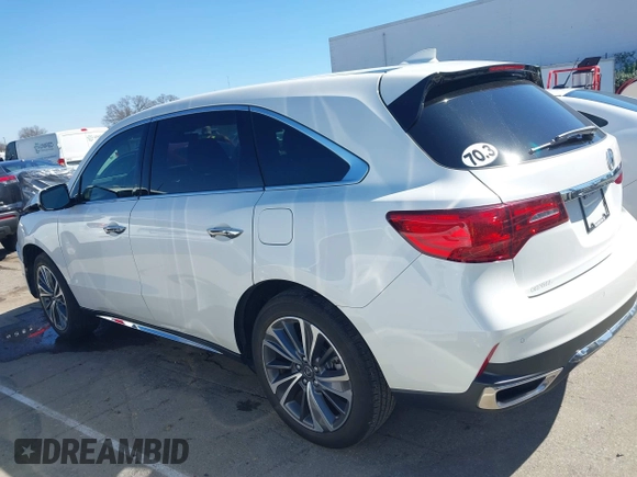 2019 Acura MDX w/Technology Pkg with VIN 5J8YD3H58KL009251, listed as a IAAI auction lot 41770589 with 19,693 mi miles. Bid and sale history available at carsss.com. Image 14.