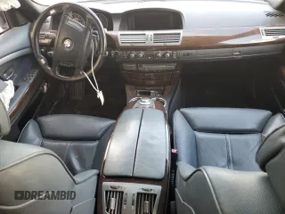 2008 BMW 7 Series 750i with VIN WBAHL83518DT11390, listed as a Copart auction lot 73338484 with Not Provided miles and Salvage Title. Bid and sale history available at DreamBid. Image 8.