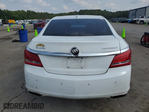 2016 Buick LaCrosse Leather with VIN 1G4GB5G39GF169779, listed as a Copart auction lot 58906245 with 140,639 mi miles and Salvage title. Bid and sale history available at DreamBid. Image 6.