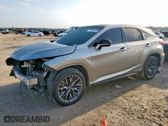 2021 Lexus RX 350 F Sport with VIN 2T2YZMDA1MC299525, listed as a Copart auction lot 60696385 with 41,633 mi miles and Salvage title. Bid and sale history available at DreamBid. Image 1.
