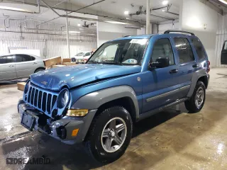 2005 Jeep Liberty Sport with VIN 1J4GL48K55W555396, listed as a Copart auction lot 52388185 with 50,253 mi miles and Salvage Title. Bid and sale history available at carsss.com. Image 1.