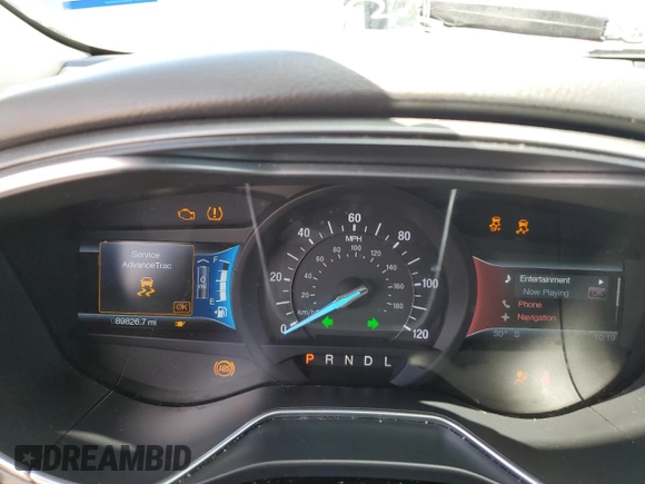 2014 Ford Fusion Titanium with VIN 3FA6P0SU7ER337512, listed as a Copart auction lot 56201325 with 89,826 mi miles and Salvage title. Bid and sale history available at DreamBid. Image 9.