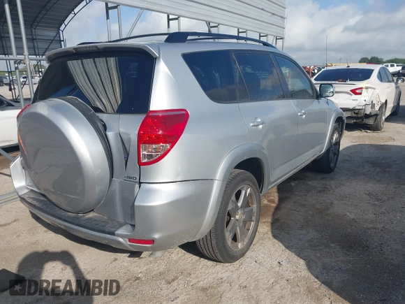 2008 Toyota RAV4 Sport with VIN JTMBK32VX86038535, listed as a IAAI auction lot 42553585 with 140,470 mi miles and . Bid and sale history available at DreamBid. Image 4.