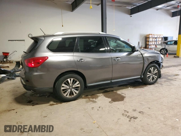 2017 Nissan Pathfinder SV with VIN 5N1DR2MM4HC695511, listed as a Copart auction lot 53692755 with 90,148 mi miles and Salvage title. Bid and sale history available at DreamBid. Image 3.