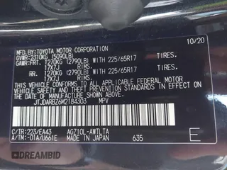 2021 Lexus NX 300 с VIN JTJDARBZ6M2184303, выставлен на аукционе IAAI как лот 41691065 с пробегом 57 129 миль миль и . История ставок и продаж доступна на DreamBid. Изображение 9.