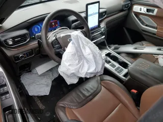 2023 Ford Explorer King Ranch with VIN 1FM5K7LC9PGB90571, listed as a Copart auction lot 47583725 with 34,409 mi miles and Salvage Title. Bid and sale history available at carsss.com. Image 8.