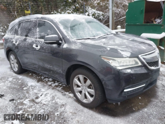 2016 Acura MDX w/Advance with VIN 5FRYD4H93GB049964, listed as a IAAI auction lot 41579286 with 67,898 mi miles. Bid and sale history available at carsss.com. Image 1.