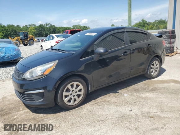 2017 Kia Rio LX with VIN KNADM4A34H6098719, listed as a Copart auction lot 50865265 with 109,608 mi miles and Salvage Title. Bid and sale history available at carsss.com. Image 1.