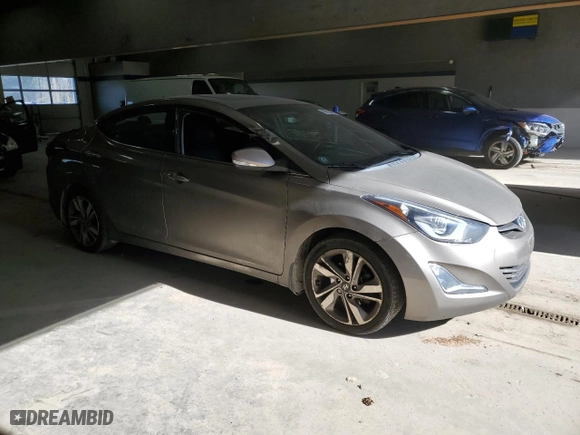 2016 Hyundai Elantra GL with VIN 5NPDH4AE2GH799014, listed as a Copart auction lot 43185425 with 176,286 mi miles and Salvage Title. Bid and sale history available at carsss.com. Image 4.