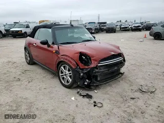 2012 MINI Cooper Convertible with VIN WMWZN3C59CT135172, listed as a Copart auction lot 45593815 with 154,477 mi miles and Salvage Title. Bid and sale history available at carsss.com. Image 11.