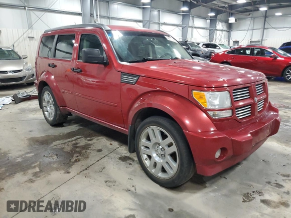 2008 Dodge Nitro R/T with VIN 1D8GU58628W129571, listed as a Copart auction lot 48071265 with 195,904 mi miles and Salvage Title. Bid and sale history available at DreamBid. Image 4.