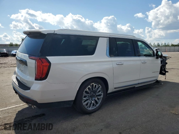 2023 GMC Yukon XL Denali Ultimate with VIN 1GKS2KKL4PR133859, listed as a Copart auction lot 69784714 with 50,690 mi miles and Salvage Title. Bid and sale history available at carsss.com. Image 3.