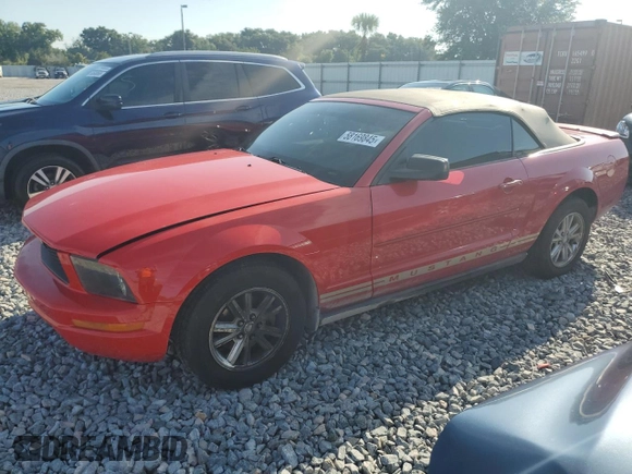 2007 Ford Mustang Deluxe z VIN 1ZVFT84N975296099, wystawiony jako Copart lot #58169845 z przebiegiem 108 251 mil mil oraz Szkoda całkowita • Salvage title. Historia ofert i sprzedaży dostępna na DreamBid. Obrazek 1.