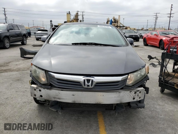 2012 Honda Civic EX with VIN 2HGFB2F86CH330174, listed as a Copart auction lot 56070795 with 137,040 mi miles and Salvage Title. Bid and sale history available at DreamBid. Image 5.
