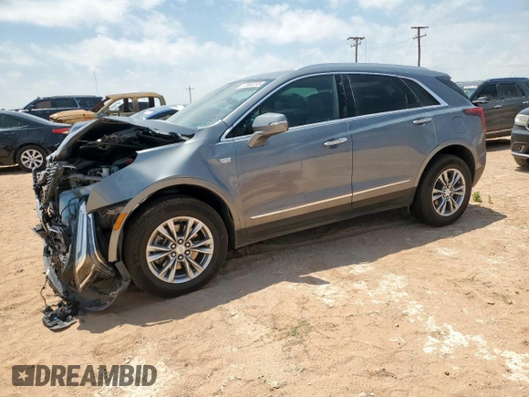 2021 Cadillac XT5 FWD Premium Luxury с VIN 1GYKNCR49MZ202252, выставлен на аукционе Copart как лот 57902235 с пробегом 42 241 миль миль и Списание • Salvage title. История ставок и продаж доступна на DreamBid. Изображение 1.