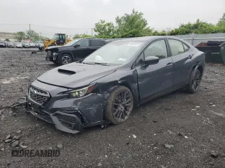 2024 Subaru WRX Premium с VIN JF1VBAH64R9819090, выставлен на аукционе Copart как лот 56002675 с пробегом 1 096 миль миль и Списание • Salvage title. История ставок и продаж доступна на DreamBid. Изображение 1.