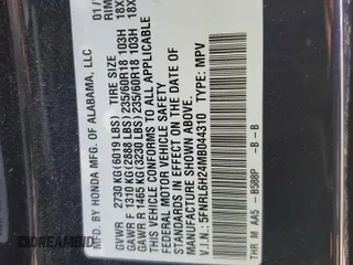 2021 Honda Odyssey LX с VIN 5FNRL6H24MB044310, выставлен на аукционе Copart как лот 54722715 с пробегом 32 493 миль миль и Списание • Salvage title. История ставок и продаж доступна на DreamBid. Изображение 13.