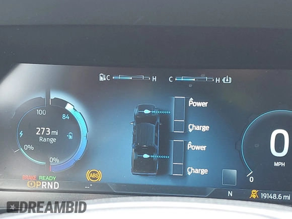 2023 Ford F-150 Lightning Pro with VIN 1FTVW1EV3PWG60491, listed as a IAAI auction lot 41507485 with 19,148 mi miles and . Bid and sale history available at DreamBid. Image 18.