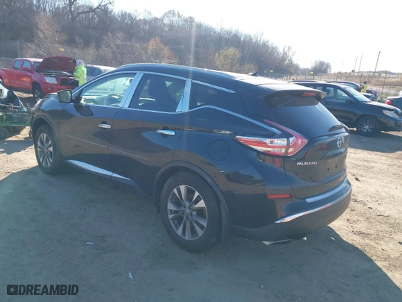 2015 Nissan Murano S with VIN 5N1AZ2MH7FN230762, listed as a IAAI auction lot 41011815 with 98,331 mi miles. Bid and sale history available at carsss.com. Image 3.