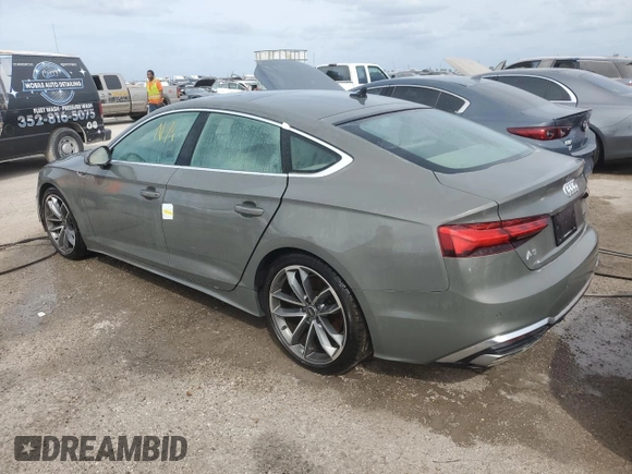 2023 Audi A5 Sportback S line Premium with VIN WAUDACF53PA032901, listed as a Copart auction lot 74428984 with Not provided miles and Non repairable. Bid and sale history available at DreamBid. Image 2.