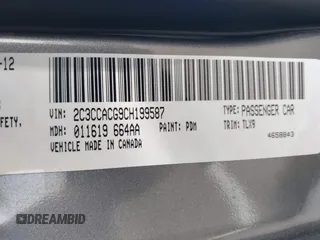 2012 Chrysler 300 Limited with VIN 2C3CCACG9CH199587, listed as a IAAI auction lot 41912142 with 158,065 mi miles. Bid and sale history available at carsss.com. Image 9.