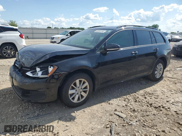 2016 Volkswagen Golf SportWagen TSI S with VIN 3VWC17AU1GM523181, listed as a Copart auction lot 60384164 with 0 mi miles and Salvage Title. Bid and sale history available at carsss.com. Image 1.