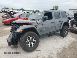 2019 Jeep Wrangler Unlimited Rubicon с VIN 1C4HJXFG6KW671038, выставлен на аукционе Copart как лот 56894365 с пробегом Не указан миль и Списание • Salvage title. История ставок и продаж доступна на DreamBid. Изображение 1.